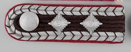 German Municipal Police Hauptwachtmeister Type I Shoulder Boards Obverse