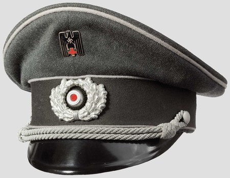 German Red Cross Officer's Visor Cap Profile