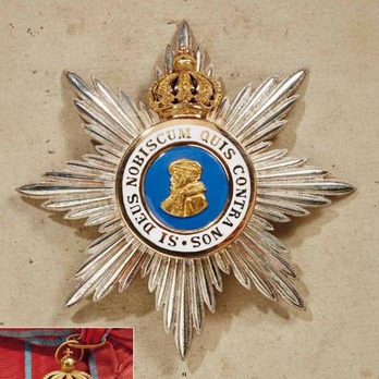 Order of Philip the Magnanimous, Type II, Grand Cross Breast Star (with crown) Obverse