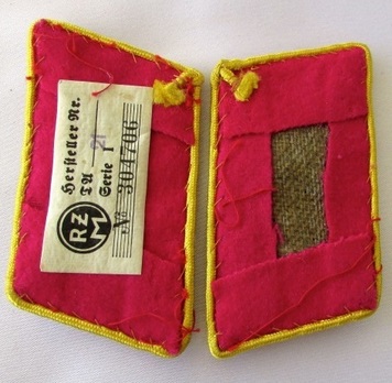 NSDAP Amtsleiter Type III Reich Level Collar Tabs Reverse