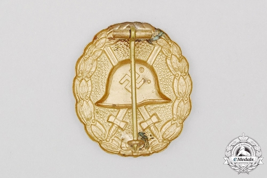 Wound Badge, in Gold Reverse