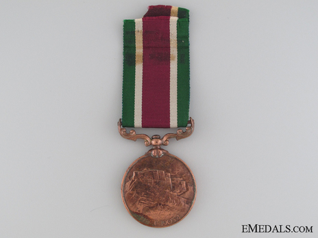Bronze Medal (without clasp) Reverse