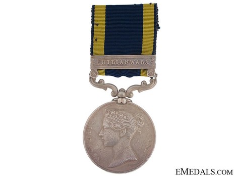 Silver Medal (with "CHILIANWALA" clasp) Obverse