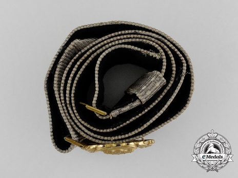 Kriegsmarine Officer's Brocade Dress Belt Strap Top