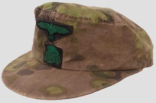 Waffen-SS Camouflaged Field Cap (Lateral Plane Tree pattern) Profile