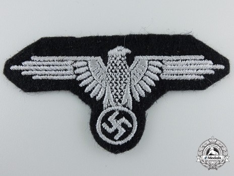 Waffen-SS 2nd pattern NCO/EM's Sleeve Eagle (machine-embroidered) Obverse
