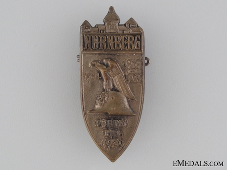 Nuremberg Party Rally Badge, in Bronze