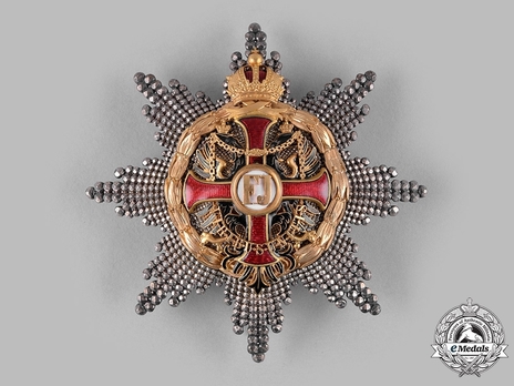 Order of Franz Joseph, Type II, Military Division, Grand Cross Breast Star (lower class)