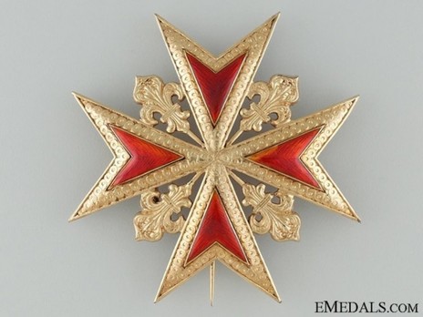 Military Order of Saint Stephen, Type II, Knight Breast Star (Maltese Cross) Obverse