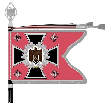 German Army General Army Unit Flag (Panzer version) Obverse