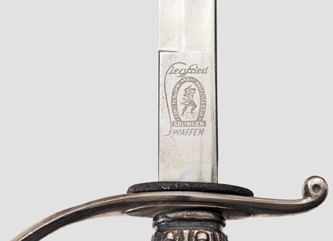 German Police Officer's Sword by E. Pack & Söhne Maker Mark