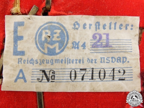 NSDAP Haupt-Einsatzleiter Type IV Gau Level Collar Tabs Reverse