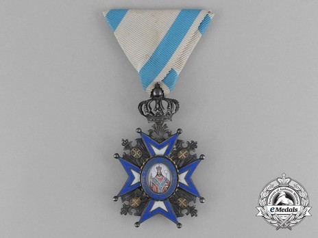 Order of Saint Sava, Type II, V Class Obverse