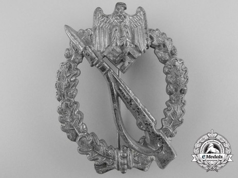 Infantry Assault Badge, by E. L. Müller (in silver) Obverse