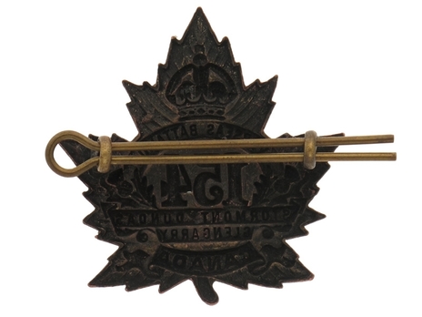 154th Infantry Battalion Other Ranks Cap Badge Reverse