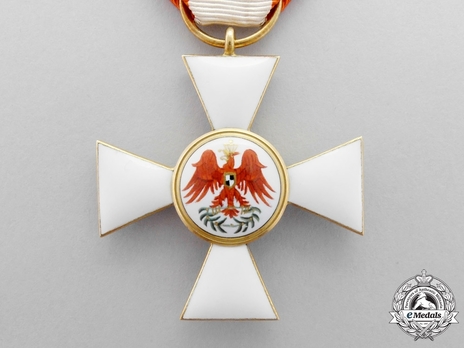 Order of the Red Eagle, Type V, Civil Division, III Class Cross (with bow, in silver gilt) Obverse