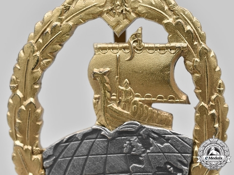 Naval Auxiliary Cruiser War Badge, by Förster & Barth Detail