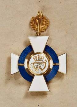 Order of the Red Eagle, Type V, Civil Division, I Class Cross (with oak leaves & enamelled ribbon) Reverse