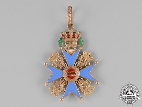 Dukely Order of Henry the Lion, Commander Cross (in gold) Reverse