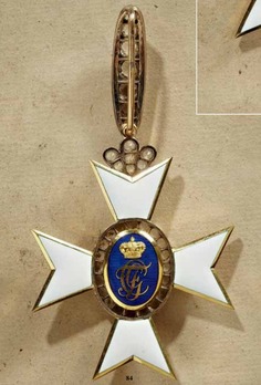 Schwarzburg Duchy Honour Cross, Civil Division, I Class Honour Cross (with diamonds) Reverse
