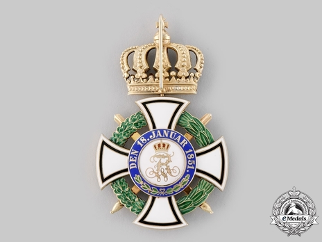 Royal House Order of Hohenzollern, Military Division, Commander (in silver gilt) Reverse
