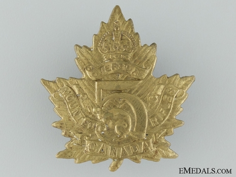 5th Mounted Rifle Battalion Other Ranks Cap Badge Obverse