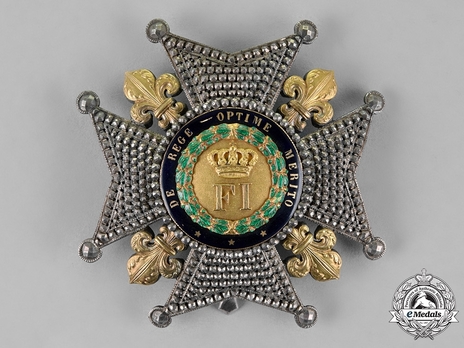 Royal Order of Francis I, Grand Cross Breast Star Obverse