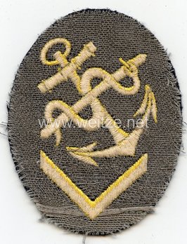 Kriegsmarine Obermaat Medical Insignia (embroidered) Reverse