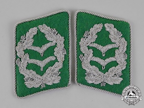 Luftwaffe Field Divisions Oberstleutnant Collar Tabs Obverse