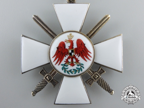 Order of the Red Eagle, Type V, Military Division, II Class Cross (in silver gilt) Obverse