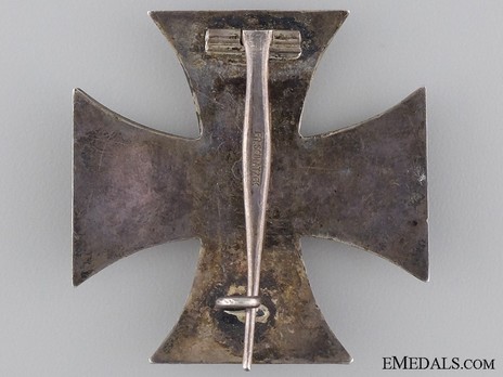 Iron Cross 1914, I Class Cross, by Fr. Sedlatzek Reverse