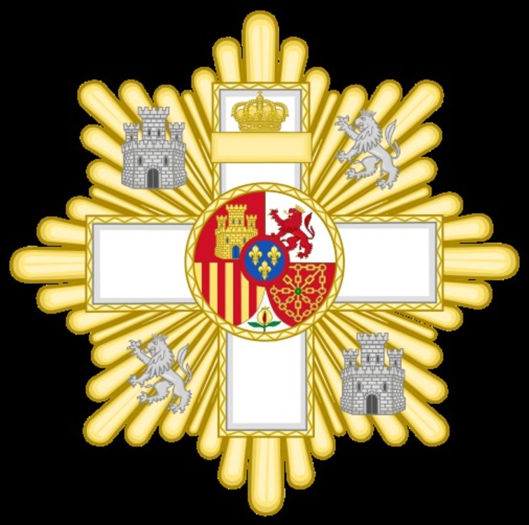 506px grand cross of the military merit %28spain%29   white decoration.svg
