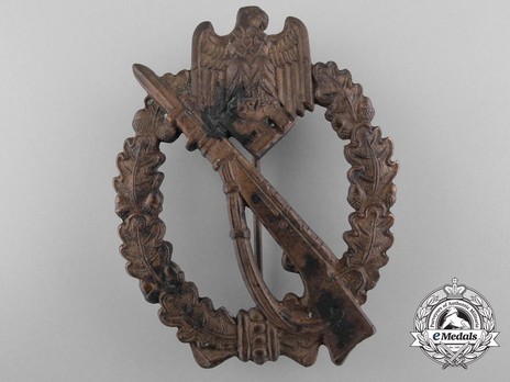 Infantry Assault Badge, by F. Zimmermann (in bronze) Obverse