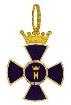 Order of the Star of Brabant, II Class Grand Commander (with crown) Obverse