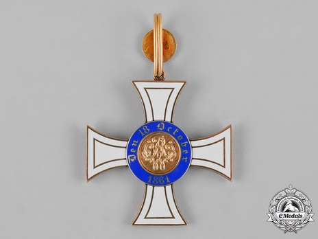 Order of the Crown, Civil Division, Type II, II Class Cross (with jubilee number, in silver gilt) Reverse