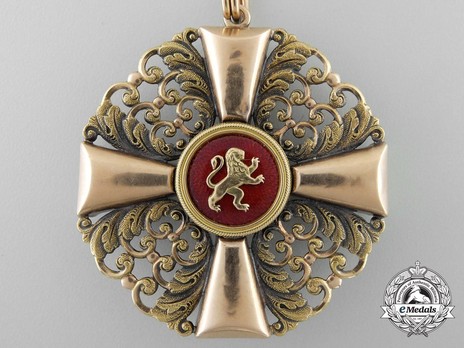 Order of the Zähringer Lion, Commander (in gold) Reverse