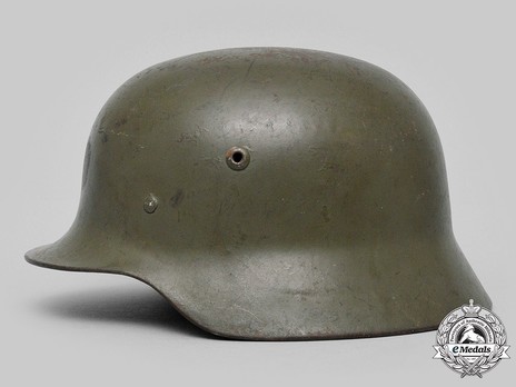 Waffen-SS Single Decal Steel Helmet M40 Left