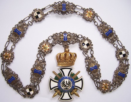 Royal House Order of Hohenzollern, Civil Division, Collar Obverse