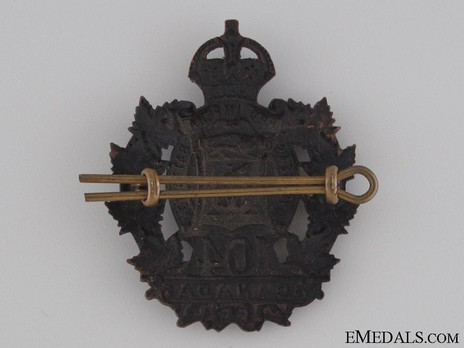 104th Infantry Battalion Other Ranks Cap Badge Reverse