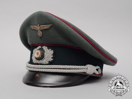 German Army Smoke & Chemical Officer's Visor Cap Profile