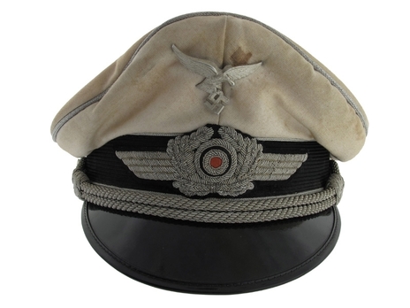 Luftwaffe Officer Ranks Summer Visor Cap Obverse