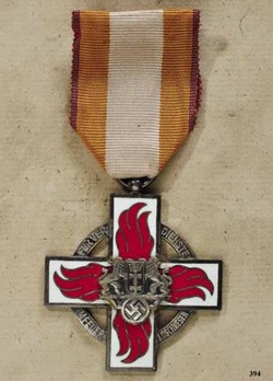 Fire Brigade Cross, in Silver Obverse
