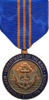 Navy Meritorious Civilian Service Award Obverse
