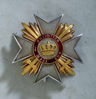 Order of the Württemberg Crown, Military Division, I Class Commander Breast Star Obverse