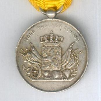 Army Long Service Medal, in silver (for 24 Years, 1825-1851) Reverse