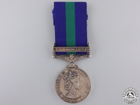 Silver Medal (with "CANAL ZONE” clasp) (1955-1962) Obverse