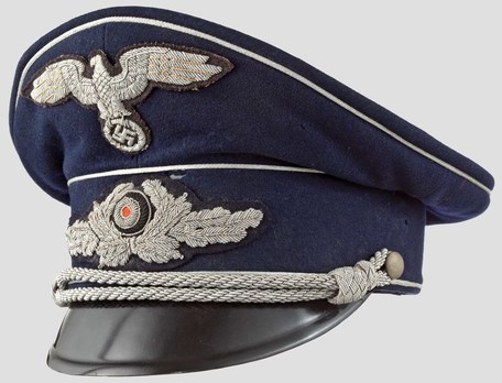 Diplomatic Corps Officials Blue & Silver Visor Cap Profile