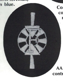 Kriegsmarine Control Foreman Anti-Aircraft Insignia Type I Obverse