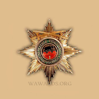 Order of Albert the Bear, Grand Cross Breast Star with Swords Obverse