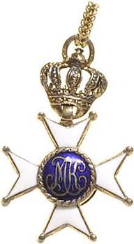 Military Order of Max Joseph, Knight's Cross Miniature Obverse